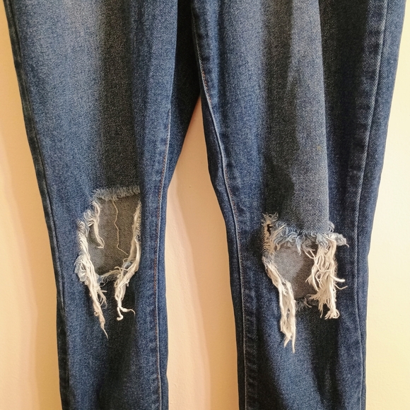 NOBO Women's Straight Leg Jeans in Dark Blue - Picture 2 of 5